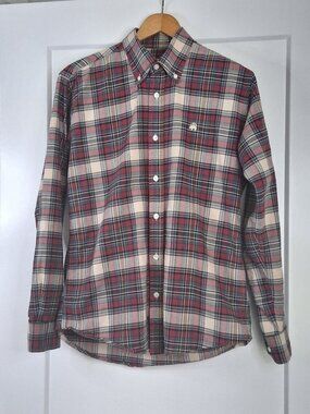 Brooks Brothers Regent Sport Shirt Mens L Plaid Non Iron Supima Cotton Button